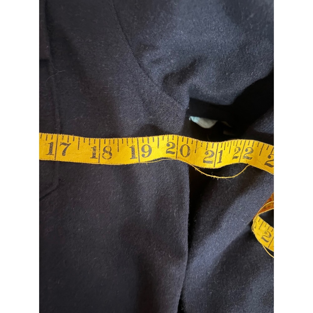 Roark Revival Nordsman Navy Blue Wool Blend Flannel Shirt Mens Small Classic Fit - Picture 5 of 5
